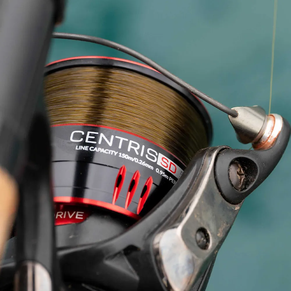 The superb NiTi (Nickel Titanium) bail arm on the Centris Reel