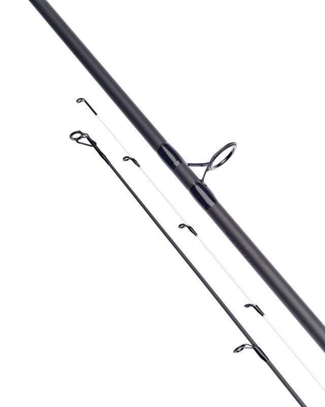 The quivertip and tubular top sections of the Daiwa Black Widow Twin Tip side by side