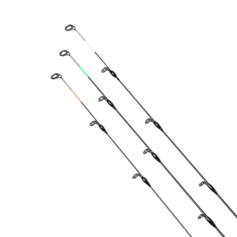 Three carbon quivertips with different coloured indicator bands