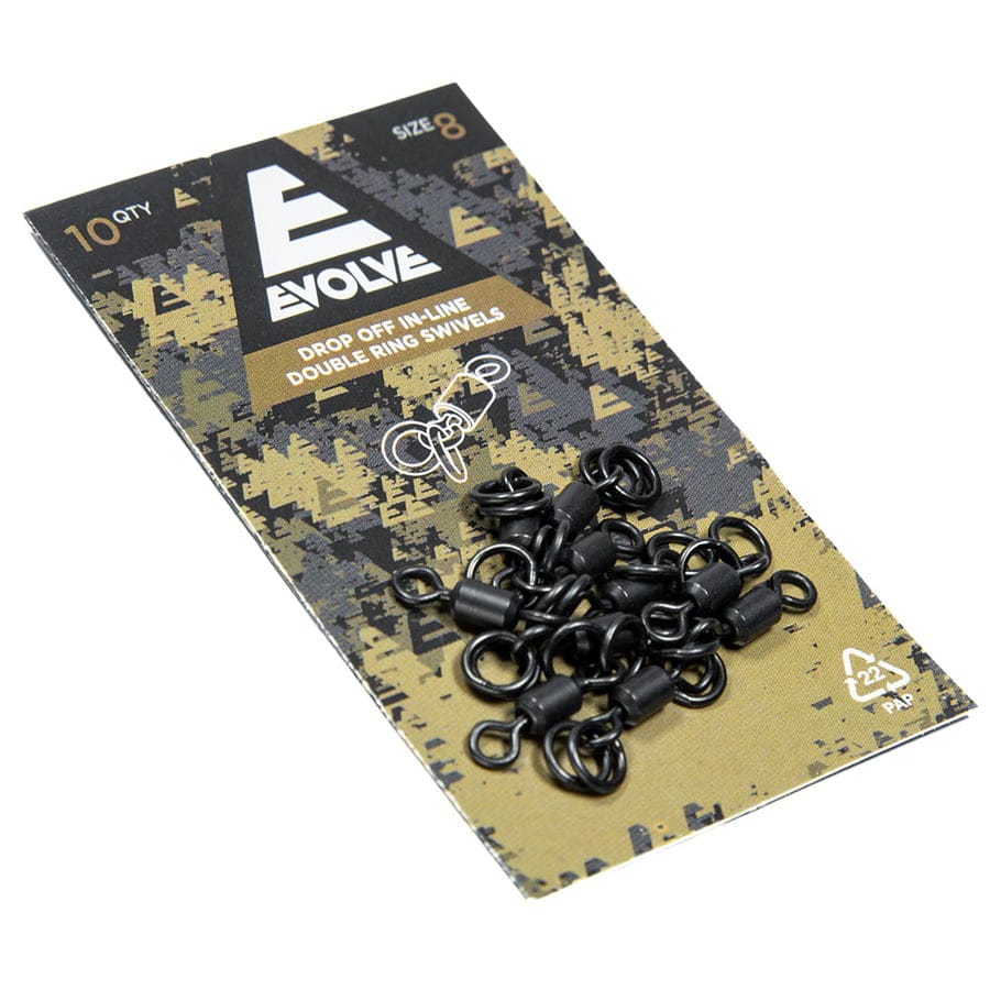 Evolve Tackle Drop Off In-Line Double Ring Swivels