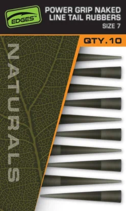 Fox Edges Naturals Power Grip Naked Line Tail Rubbers