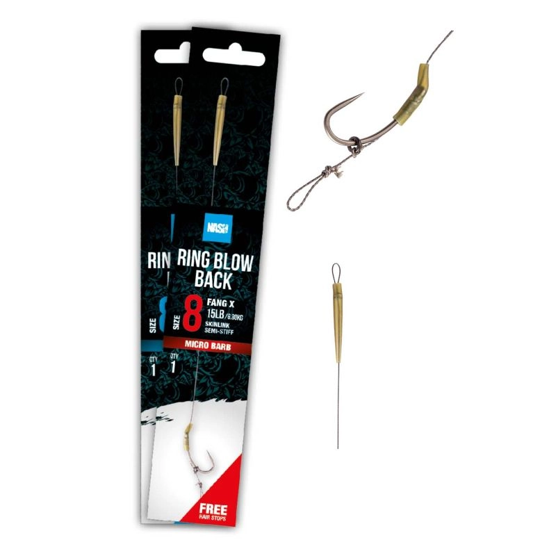 Nash Ring Blow Back Rig Barbless 4