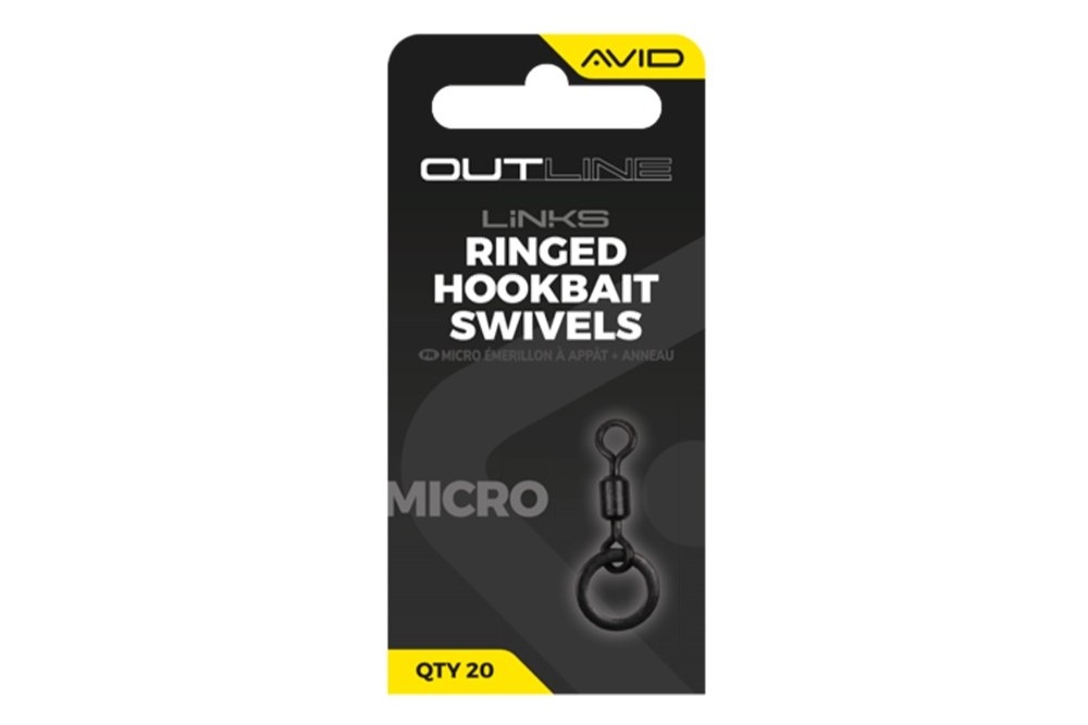 Avid Outline Micro Ringed Hookbait Swivel