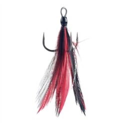 BKK Feathered Spear 21 SS Black & Red Hooks