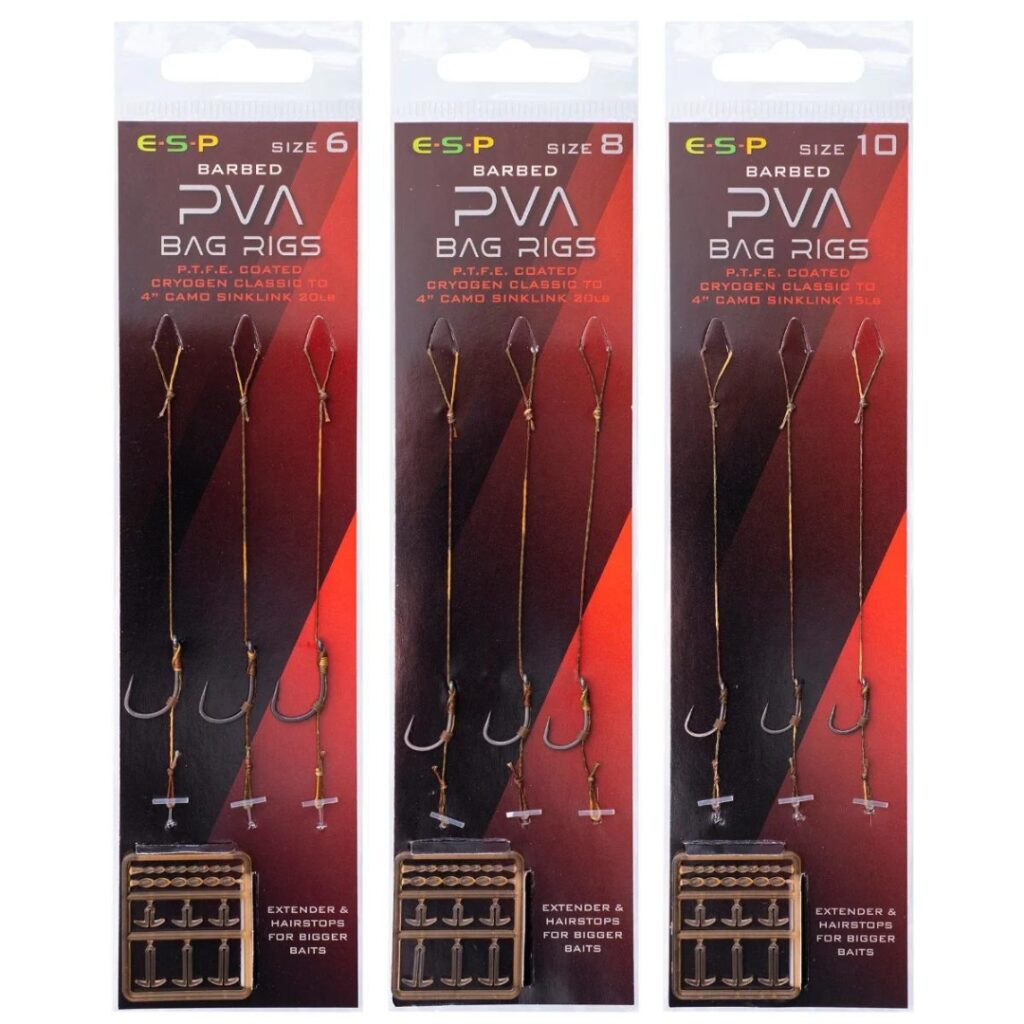 ESP PVA Bag Rigs Barbed 6