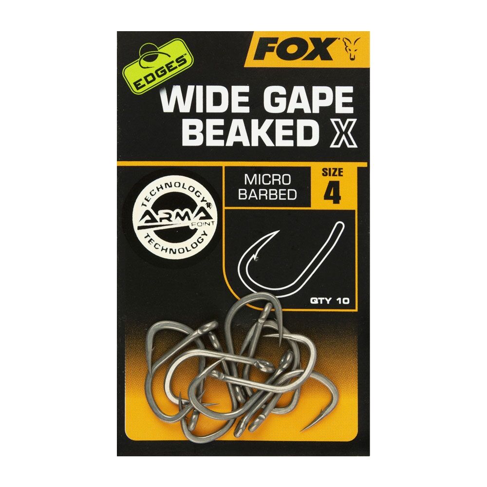 Fox Edges Wide Gape Beaked X Hooks
