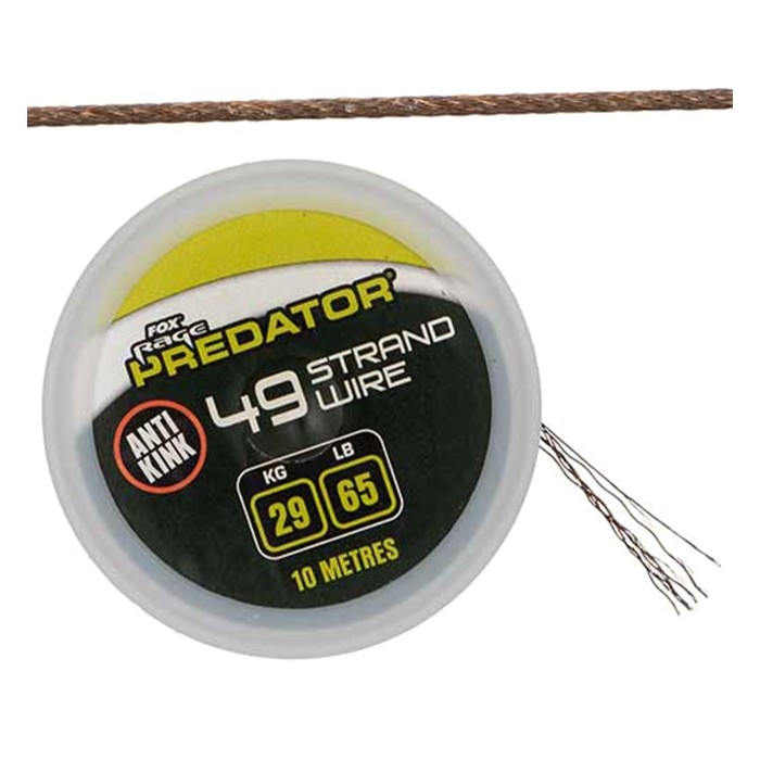 Fox Rage Predator 49 Strand Coated Steel Wire 10M