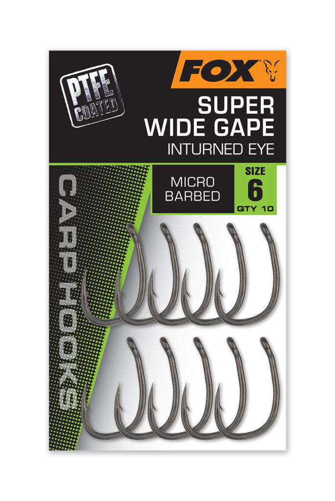 Fox Super Wide Gape In-Turned Eye Hooks