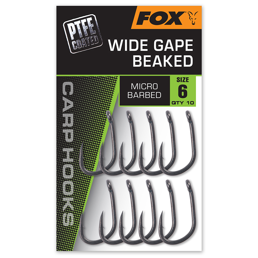 Fox Wide Gape Straight Hooks