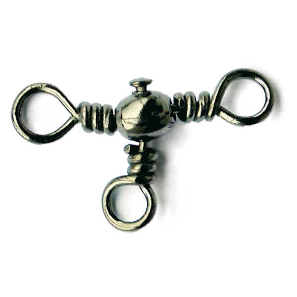 Mustad MA024-BN (77700) Three Way Cross Barrel Swivel