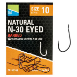 Preston Natural N-30 Eyed Hooks