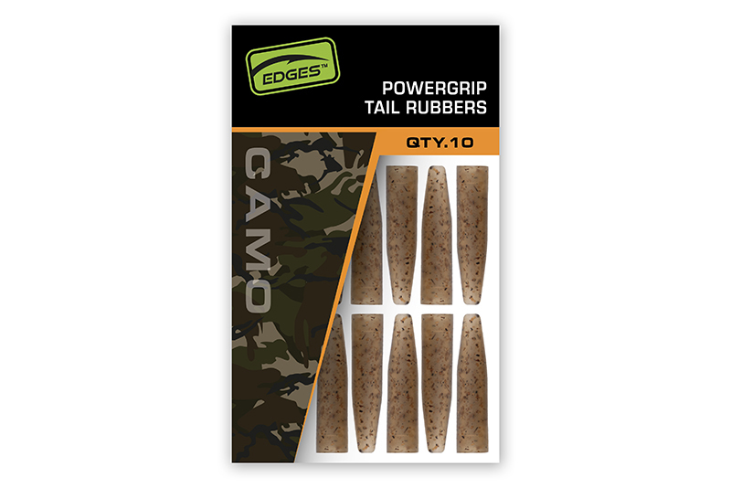 FOX Edges Camo Powergrip Tail Rubbers 10pcs