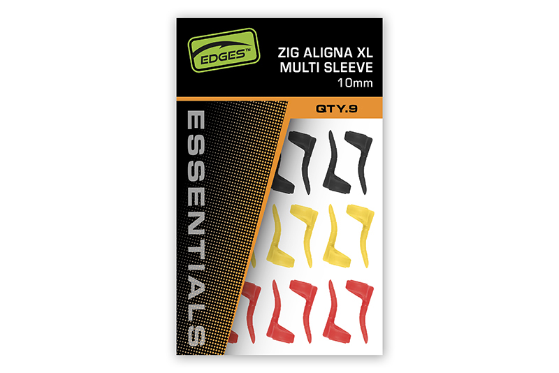 FOX Edges Zig Aligna XL kit Multi Sleeve kit (3 yellow, 3 red and 3 black)