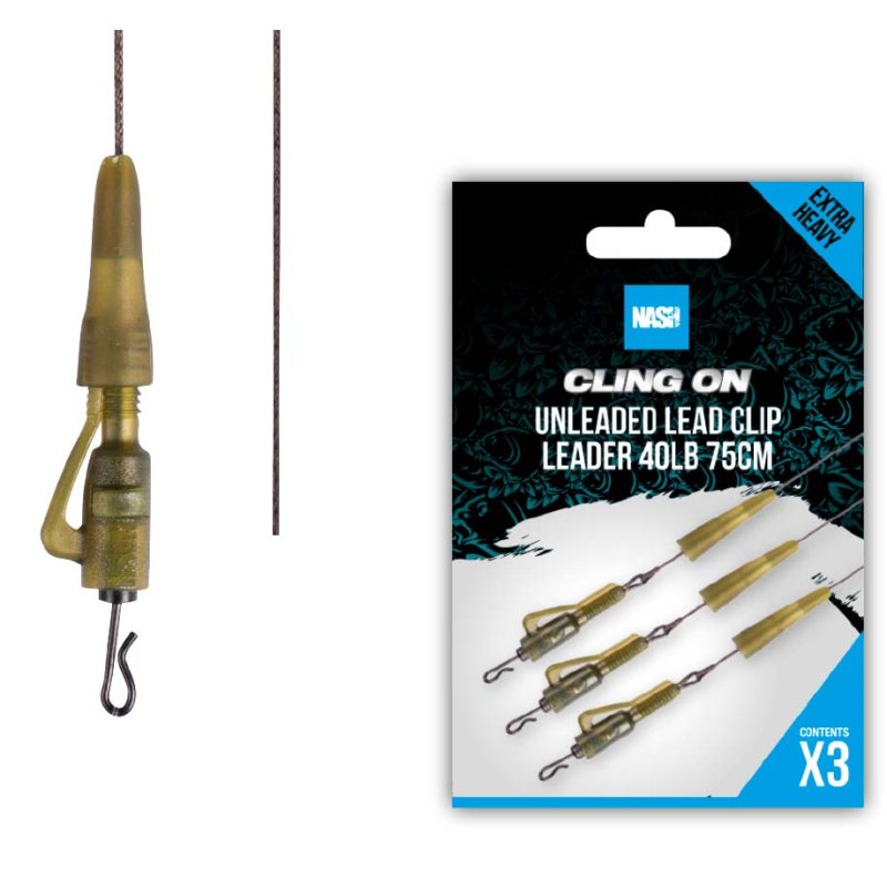 Nash – Cling On Unleaded Lead Clip Leader 75cm