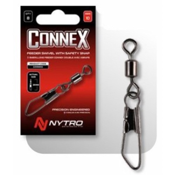 Nytro Connex Feeder Swivel With Safety Snap