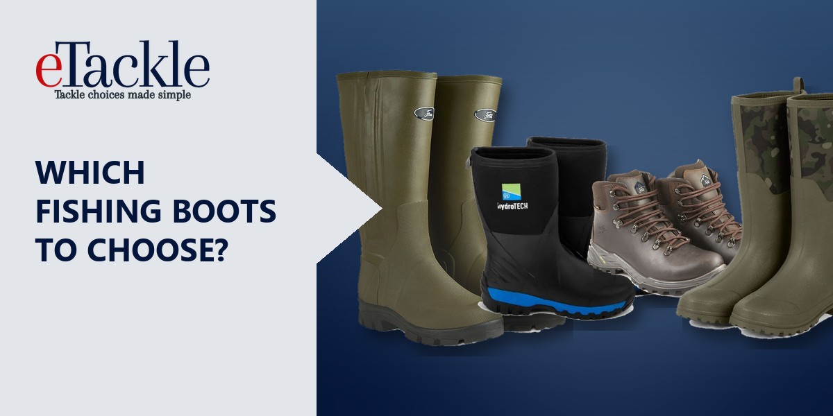 Fishing wellies and boots from Fortis, Preston and Trakker