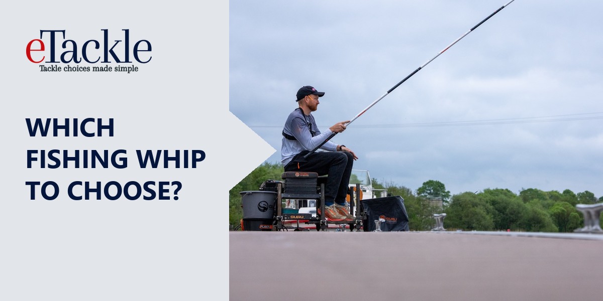 Fishing whips for silverfish, from Guru, Preston, Drennan and Daiwa