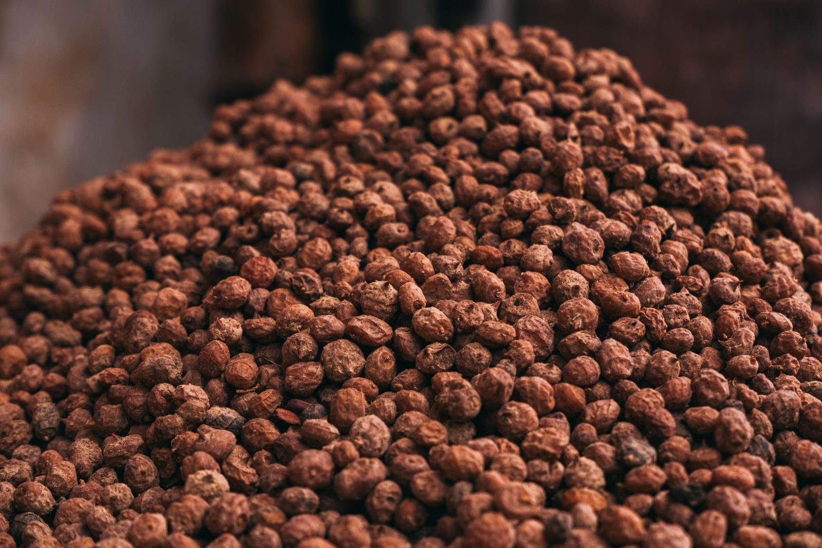 A pile of dried tiger nuts