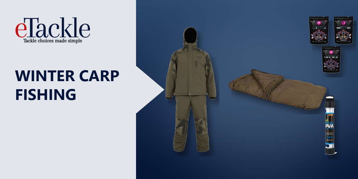 Winter carp fishing: thermal suit, sleeping bag, boilies and fast-melt PVA mesh