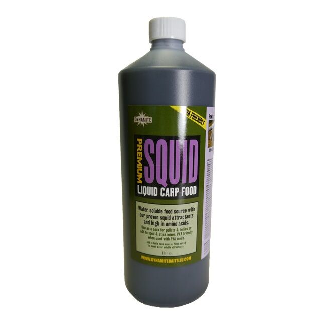 Dynamite Baits Liquid Carp Food 1ltr Premium Squid