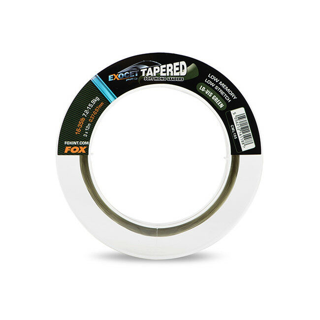 Fox Exocet Pro (Low Vis Green) Tapered Leaders
