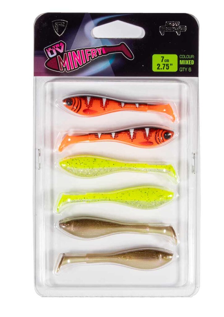 Fox Rage UV Micro Mini Fry 7cm/2.75in Mixed x 6pcs