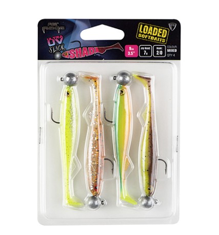 Fox Rage UV Slick Shad Loaded 11cm 10g 3/0 x 4pcs
