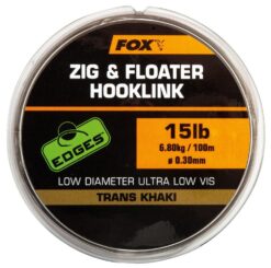 Fox Zig and Floater Hooklink Trans Khaki