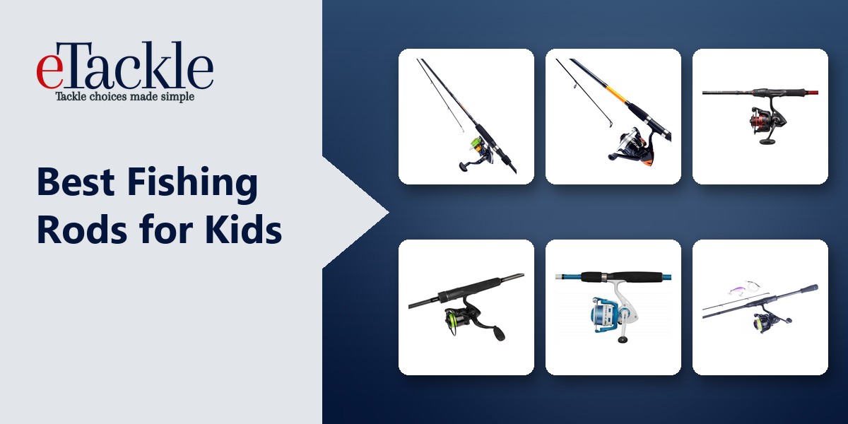 Kids fishing rod and reel combos from Daiwa, Penn, Fox Rage, Mitchell and Wychwood