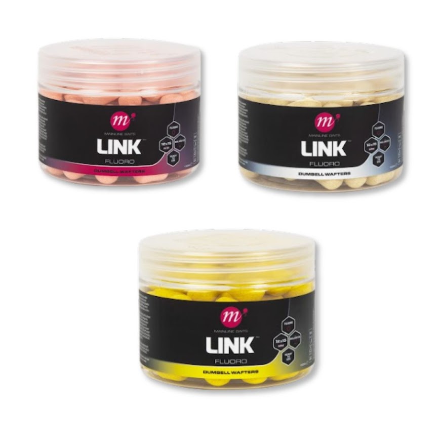 Mainline Link Fluoro Dumbell Wafters 12 x 15mm