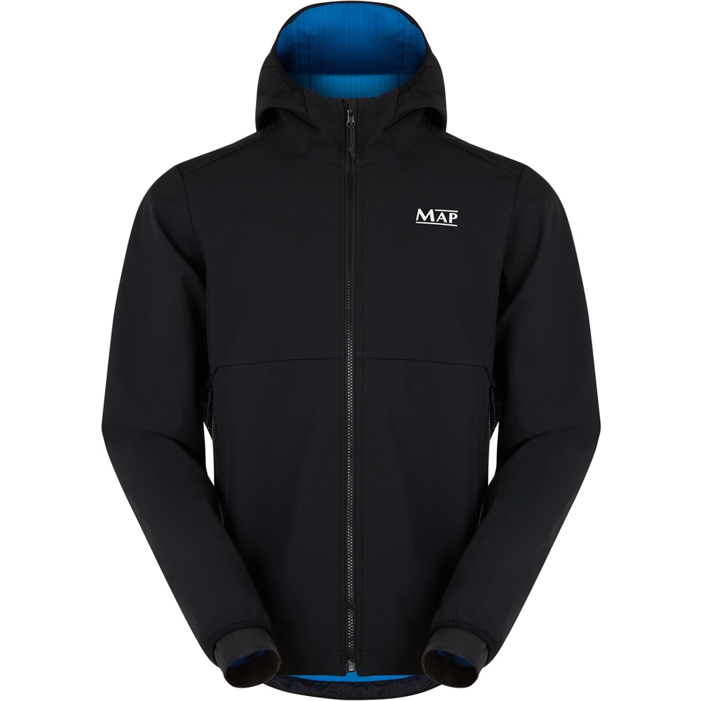 Map Softshell Jacket Black/Blue