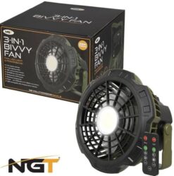 NGT XL Fan USB Rechargeable Fan with Light and Powerbank