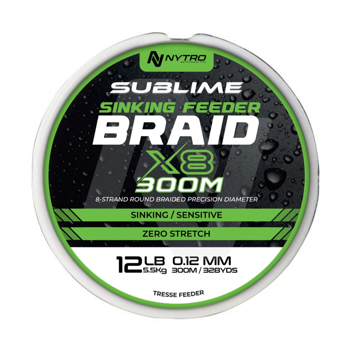 Nytro Sublime X8 Sinking Feederbraid 300m