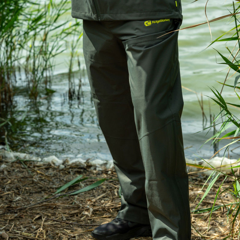 Ridgemonkey APEarel ThermaPro Waterproof Shell Trousers Green