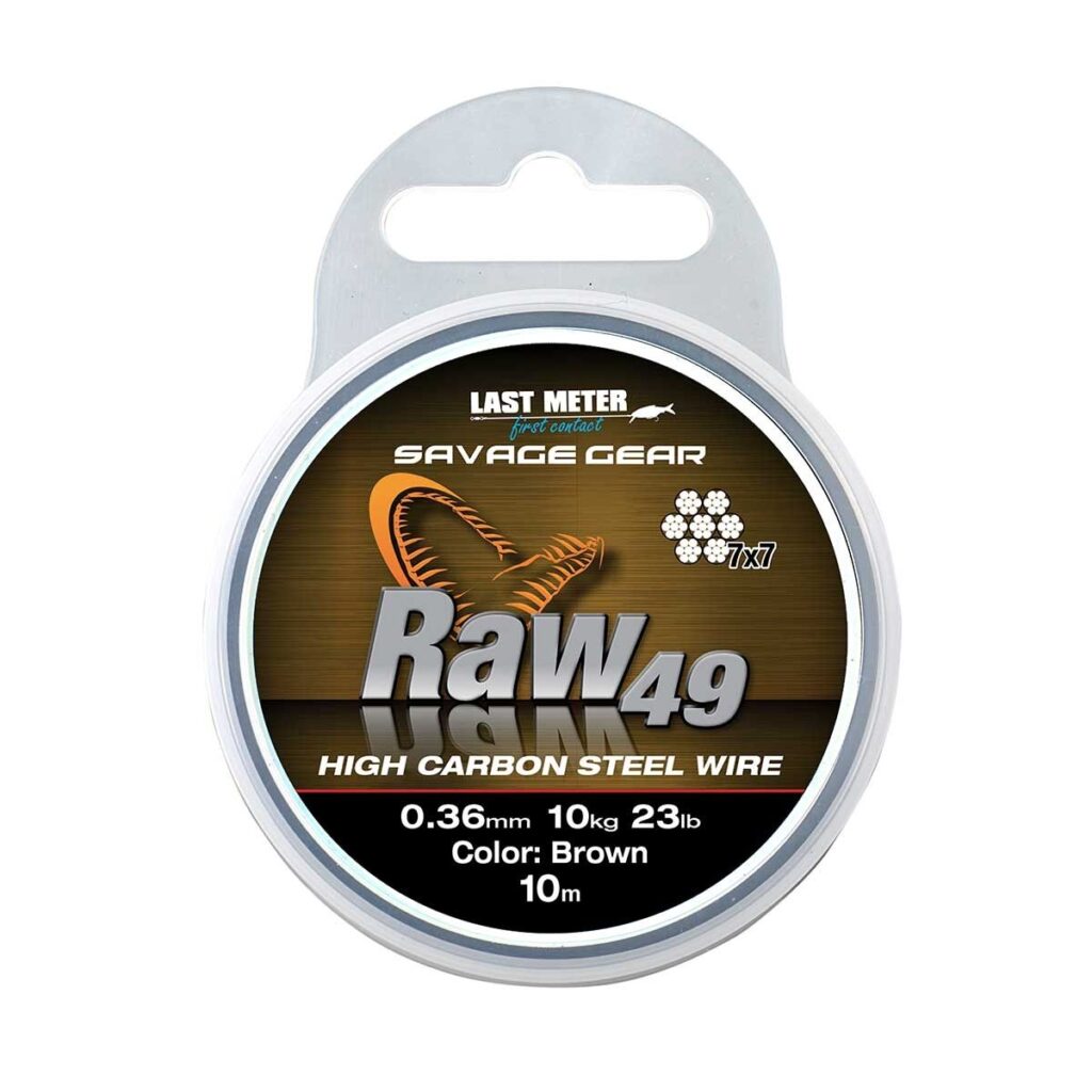Savage Raw49 Uncoated Brown Wire Trace 10m