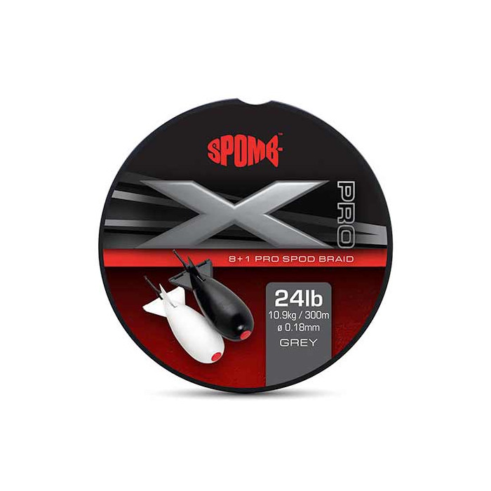Spomb X Pro Braid Grey 0.18mm 24lbs