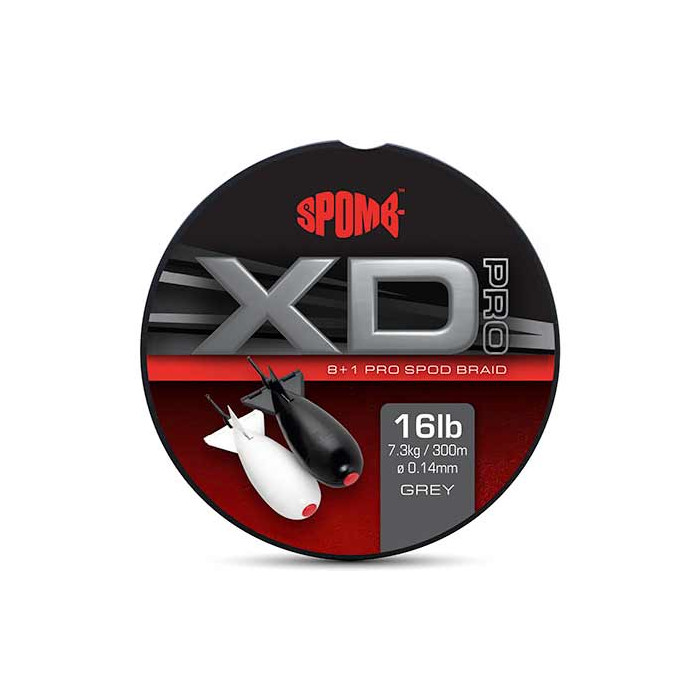 Spomb XD Pro Braid Grey 0.14mm 16lbs