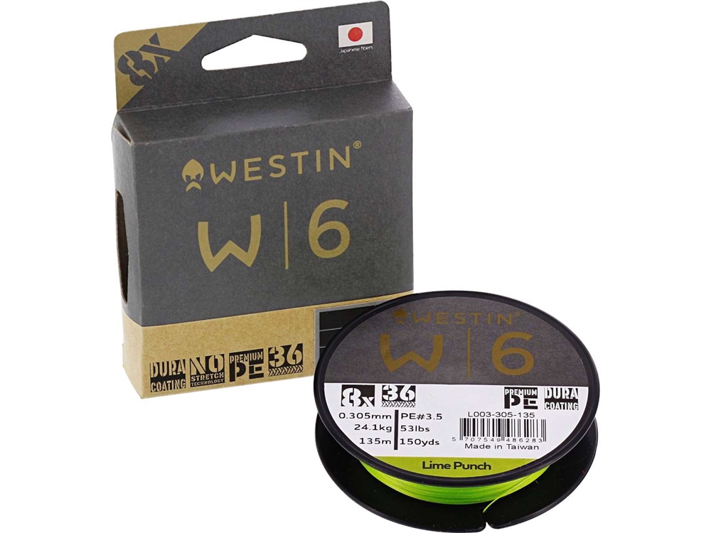 Westin W6 8 Strand Braid Lime Punch 135m